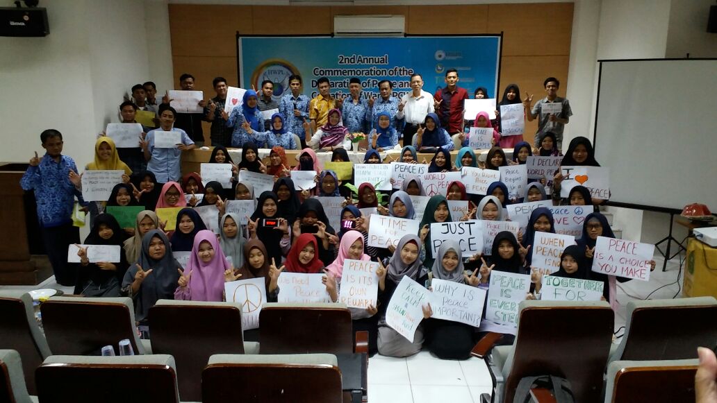 Gambar HWPL Korea Selatan dan Fak. Adab & Humaniora Deklarasikan Perdamaian Dunia